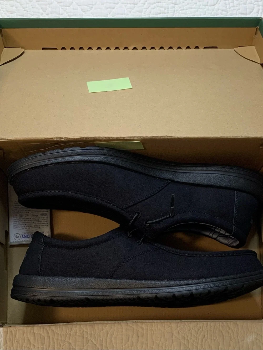 Eddie Bauer Black Slip-Canvas Loafers